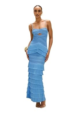 PATBO, Clara Fringe Maxi Dress