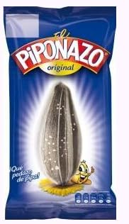 Piponazo Graines de Tournesol Salées Original, Grand Calibre, Pack de 3 Sachets de 119g