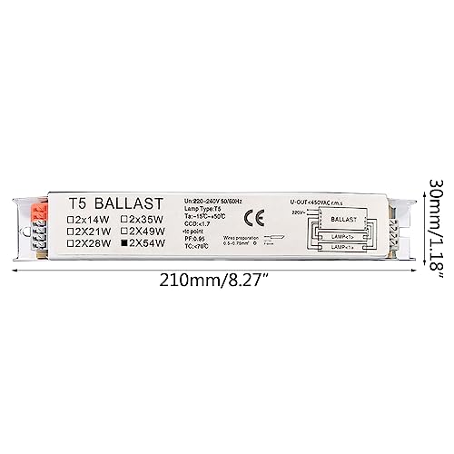 Reatores de lâmpada fluorescente de reator eletrônico de ampla voltagem 220-240V reatores de partida