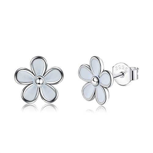Boucles d'oreilles fleur argent 925 le cadeau élégant pour une femme d'exception