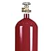New 60 cu ft Steel Argon Gas Cylinder with CGA580 Valve