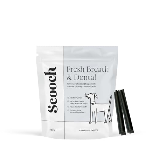 Scooch Dental Stick Chews for Dogs, Natural Green, 26 g (Pack of 7)
