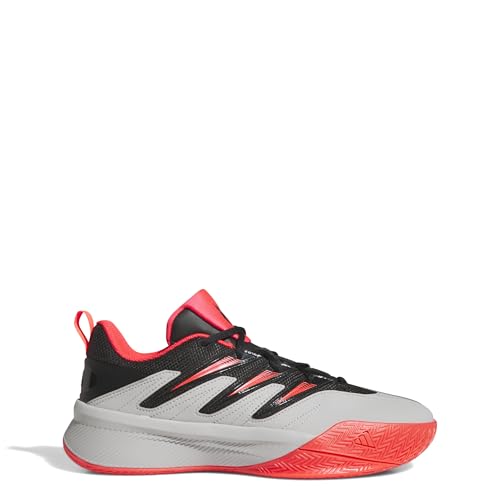 Image of Adidas Unisex Women's Certified 3 Basketball Trainers, Core Black Lucid Red Grey Two, 7