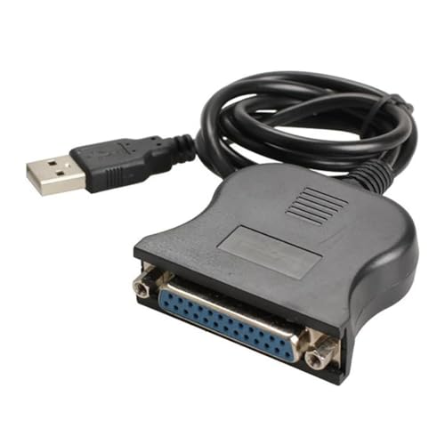 GNURBDILFO Câble Parallèle USB vers 25 Sténopés Interface DB25 Câble USB 2.0 pour Imprimante IEEE 1284 Câble Adaptateur 25 Trous Facile à Utiliser