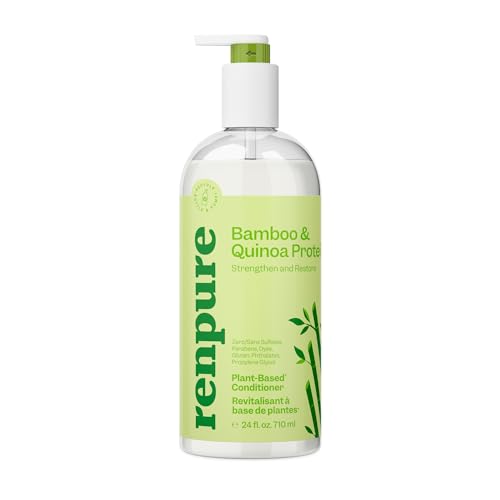 Renpure Biotin & Collagen Conditioner, Plant -Based - Nutrient Infused Formula for Fuller, Thicker Looking Hair - For Fine, Thin or Limp Hair - Vitamin B7 (Biotin) & Collagen - 24 Fl Oz