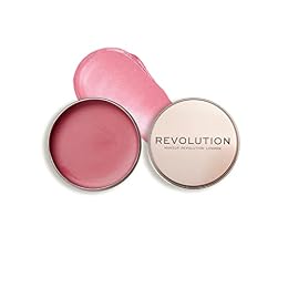 Revolution, Balm Glow, Multi-Use Cream Balm, Dewy Natural Finish for Cheeks, Lips & Lids, Sheer Color, Rose Pink, Vegan & Cruelty-Free, 1.12 oz