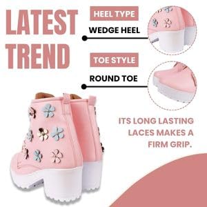 Image of KRAFTER Classic Black Boots for Women & Girls - Fashionable High Ankle Winter Shoes Soft Insole Lightweight & Durable - Casual Wear