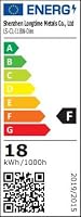BLNAN LED Mennyezeti Lámpa 18W - Ultravékony Panel Háttérfénnyel, 3 Színhőmérséklet (3000K/4000K/5000K), 1800lm, Négyzet Alakú, Fehér 9