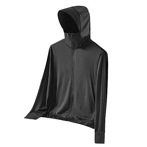 Jaqueta de proteção solar masculi Moletom com capuz frontal com capuz Camisa de resfriamento fi Roup
