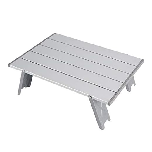 Mini mesa plegable al aire libre barbacoa tienda de campaña hogar cama plegable escritorio de computadora de aluminio plegable (JD1346501)
