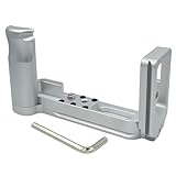 OURHZTB X-A2 Handgriff L-Plattenhalterung für Fujifilm X-A2 X-A1 X-M1 X-M2 Kamera, Aluminium, vertikal-horizontale Halterung, Schnellwechselplatte, L-förmiger Griff mit 6,35 mm (1/4 Zoll) 20