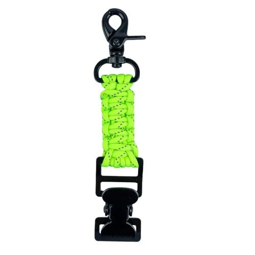 KUNN Single-head Tactical Glove Clip Holder Work Glove Holder Clip for Tactical Backpack, Tool Belt, Lime Green