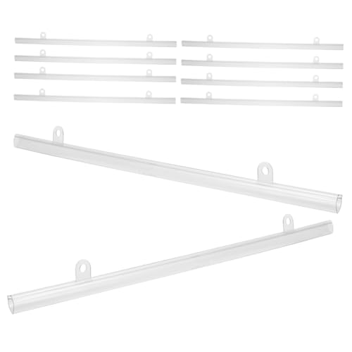 VOSAREA Cadre De Suspension Pour Affiches, 10 Pièces, Rails De Suspension Pour Affiches, Panneaux, Cartes, Porte-affiche, Tapisserie En Plastique, Bannière, Affichage Mural Artistique