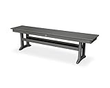 POLYWOOD Bench, Slate Grey