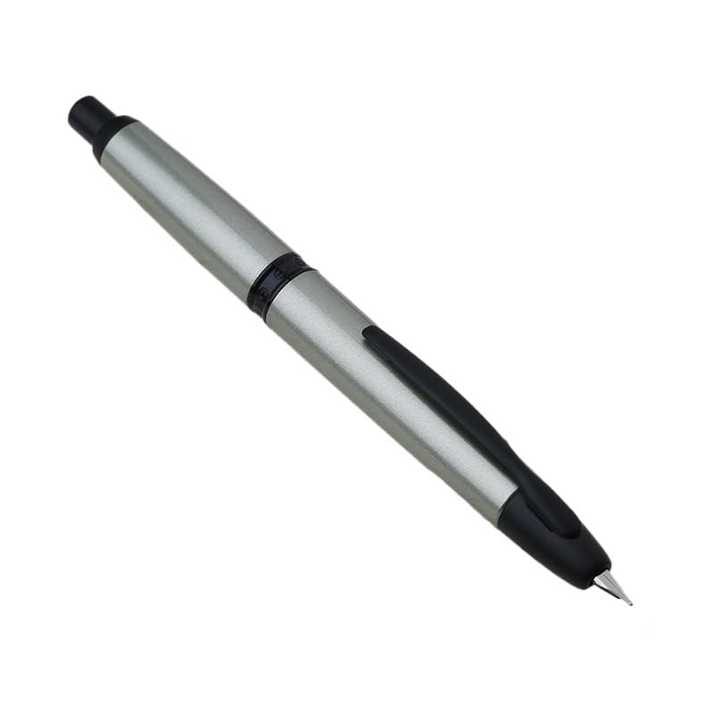 Stylo rétractable pour calligraphie pointue avec mécanisme à bouton-poussoir