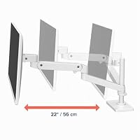 Ergotron Lx Pro Series 45-695-290 Supporti A Parete Per Tv 86,4 Cm [34] Scrivania Bianco (lx Pro Arm Single Display Tall - Pole Esw) – Ansicht 3