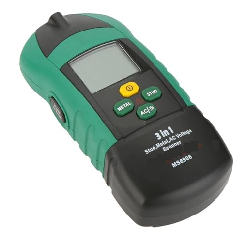 Medidor de espesores MS6906 ZQFEE, detector multifunción 3 en 1 para voltaje CA, pernos metálicos y pilares de madera miniatura 2