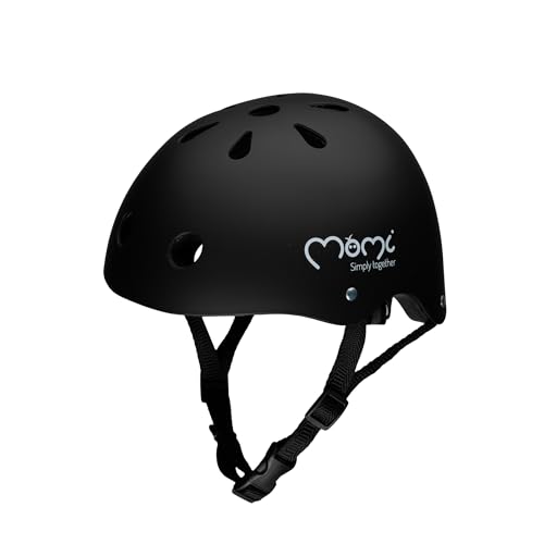 MoMi Mimi Kinderhelm verstellbar, Kopfumfang 48 – 55 cm, stoß- und schlagfester Fahrradhelm für...