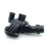 termostato vw bora 2.5 Material: Plástico Downwind 0 6F121111f Conjunto de la Carcasa del termostato de refrigerante del Motor del automóvil Compatible con VW Jetta Passat Compatible con Audi A3 Quattro L4 2.0L 06D121111g 11654024036