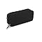 Estuche de Gran Capacidad Bolsa de lápiz Estuche Organizador de papelería con 2 Compartimentos para Office Man Woman, Negro