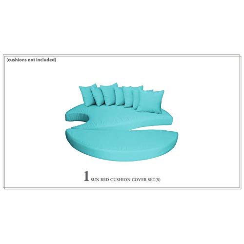 TK Classics Covers for Sun Bed Cushions in Aruba (Cushions Not Included)