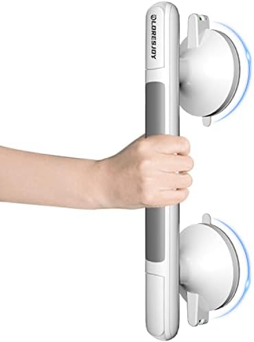 Suction Bathroom Grab Rails for Elderly, Shower Handles for Elderly with Suction Cup and Suction Warning, Safety Hand Rails Disabled for Bathrooms, Grab Handles for Disabled, Portable Mobility Aids
