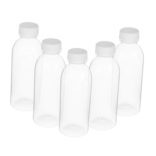 Baluue 6個 クリア飲料保存ボトル キャップ付き密封容器 ジュースや水の保存に 食品衛生基準適合持ち運び便利 ランダムカ ランダムカラー