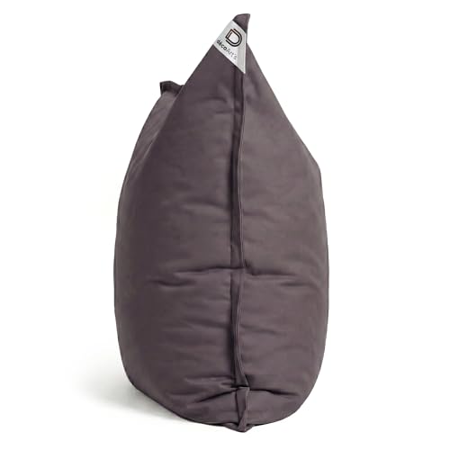 Housse Pouf Géant XXL Anti-UV 180x140 Gris Deco Arts