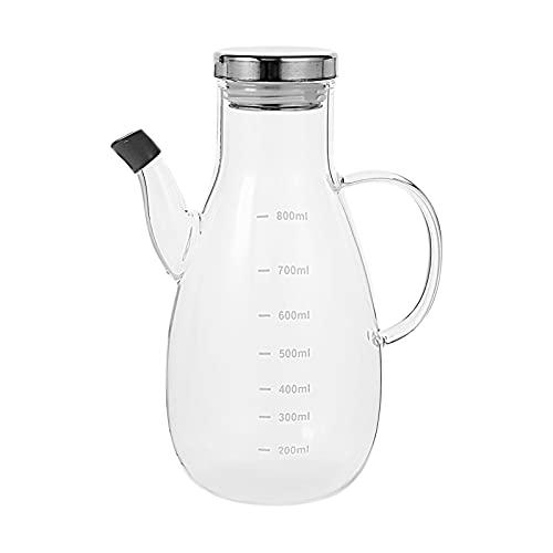 1pc Graduated Oil Pot Anti-Leak Oil Pot Creative Oil Kettle Kitchen Seasoning Bottle Large Capacity Storage Bottle Olive Oil Container Condiment Storage Bottle Kitchen Oil Kettle