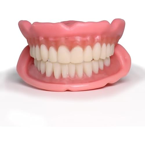 Easy Denture, Boil-and-Bite Functional Denture, Self-fit at Home, Fully Adjustable for Narrow or Wide Arches, Long or Short-term Solution, Eat, Drink and Smile Confidently, Medium/Large Denture Set