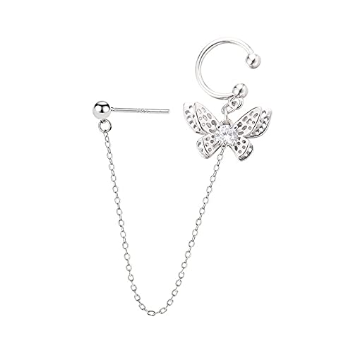 Boucles d'oreilles papillon à glands dorés pour femme bijou pendant