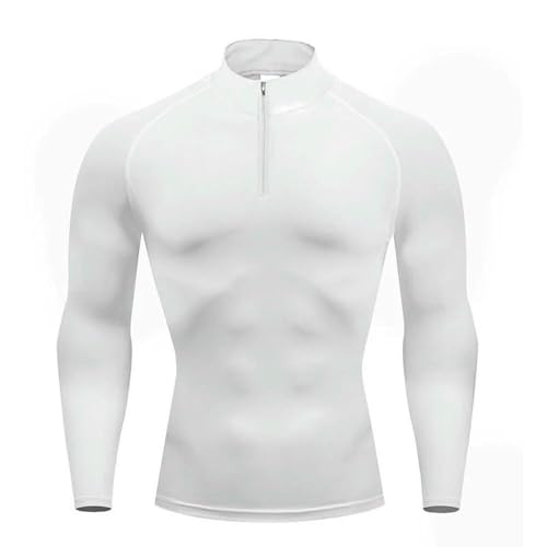 T-shirt de sport à manches longues pour homme coupe ajustée GLDFW en noir