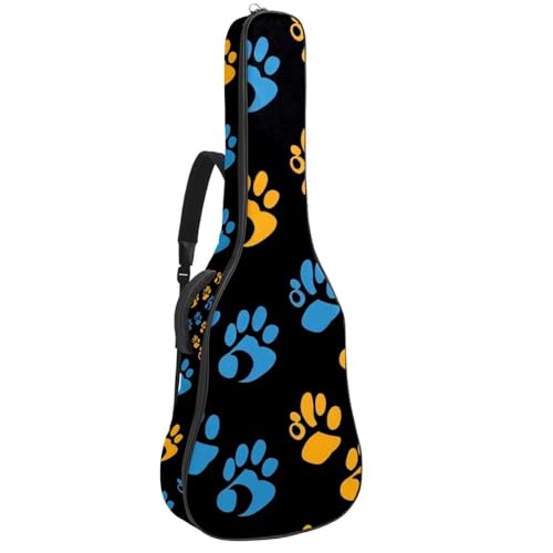 Sac pour guitare acoustique jaune et bleu idéal pour vos cours de musique