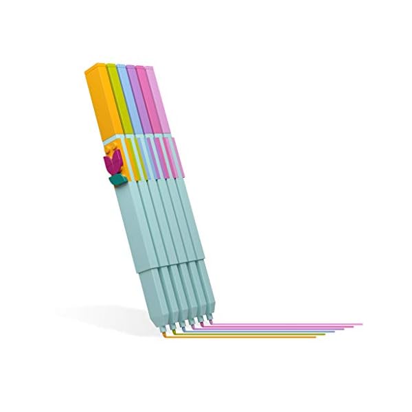 Lego DOTS 6er-Pack Marker mit schnell trocknender Tinte - Innovative Malwerkzeuge für angehende Lego Künstler – Bild 3