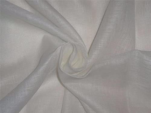 Tissu en lin pur de haute qualité couleur crème pour haute couture