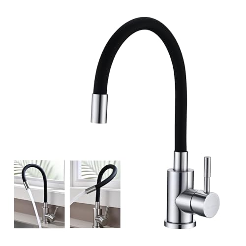 BuntHaus Grifo Cocina Flexible Negro 360°