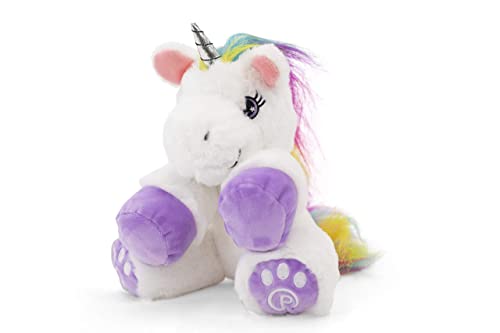 Plushible 10-Inch Unicorn Plush - Soft Stuffed White Animal For Girls, Babies, Newborns With Rainbow Hair #TOP3