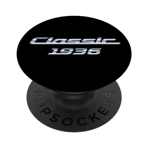 86 Años: Vintage Classic Car 1936 86 Cumpleaños PopSockets PopGrip Intercambiable