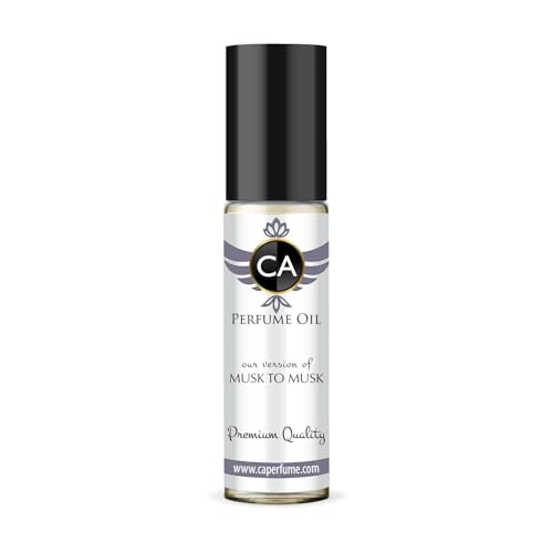 CA Perfume Impression of Musk To Musk Unisex Fragrance Oil Amber Woody Scent Long Lasting Perfumes for Women &amp; Men Travel Size TSA Ready Mini Parfum Body Oil Roll-on 0.33 Fl Oz 10ml