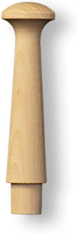 100 Pcs, 2-7/16" Wood Standard Shaker Pegs Tenon Diam 3/8" & 3/4" Head Diam