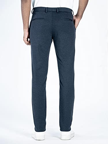 The Pant Project Luxurious, Stretchy Casual Pants for Men, Stylish, Fashionable Slim-Fit Men's Pants for Office or Party, With Expandable Waist and 4-Way Stretch