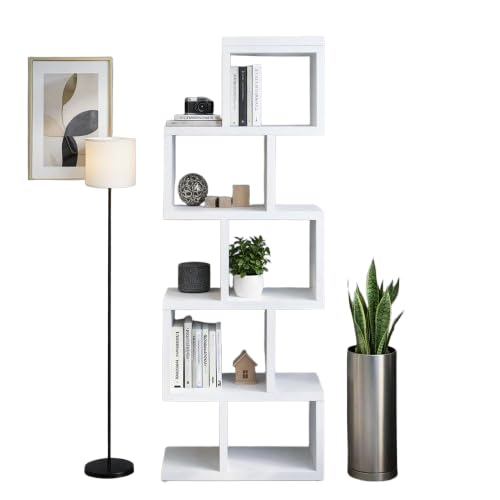 Booklyn Book Shelf in Suede Finish of White Shade, Ideal for Home & Office (24W X 12D X 60H inch.)-image-38
