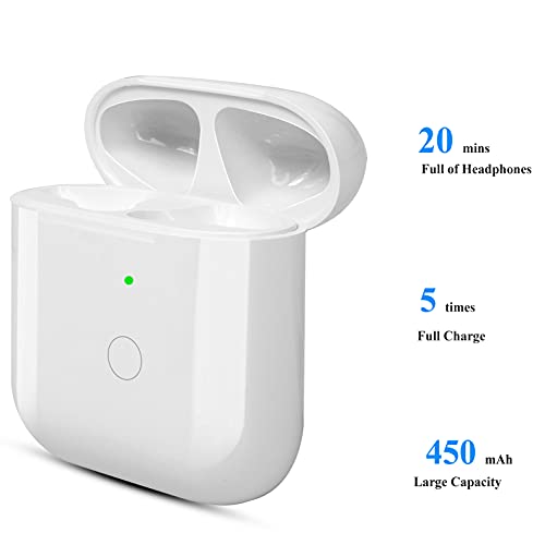 Vape Accessories Wireless Charging Case Replacement Compatible For Airpod 1 2, Charger Case With Bluetooth Pairing Sync Button,White, Black #TOP4