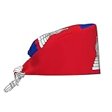 Kambodschanische Flagge Damen Herren Beanie Atmungsaktiv Stirnband Waschbar Bandana Für Restaurant Zuhause Friseure