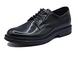  Mercanti Fiorentini 08097 Abrasivado Negro Zapatos Elegantes para Hombre de Cuero, Negro , 44 EU