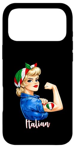 Proud Italian Woman Girl Pride Italiana Italy Flag Patriotic �X�}�z�P�[�X iPhone 17 Pro Max �p