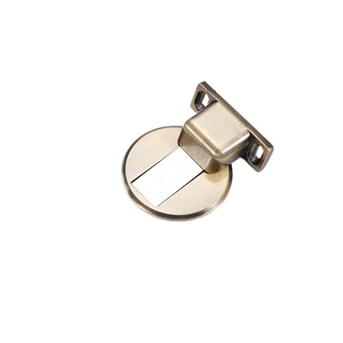 Door Stop Stainless Steel Magnetic Door Stopper Sticker Hidden Holders Floor Mounted Nail-Free Stops(Green Bronze)