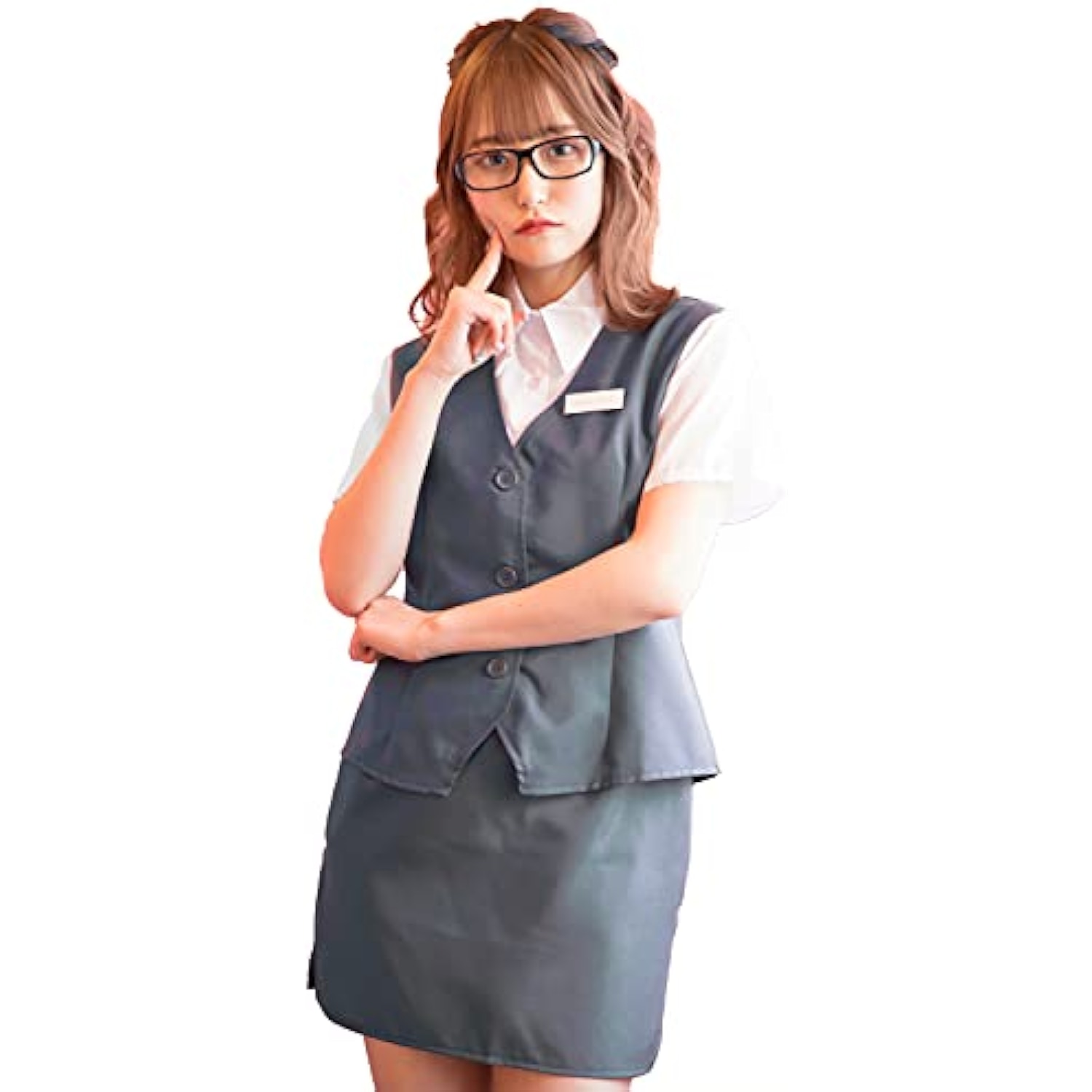 クリアストーン(Clearstone) トキメキグラフィティ コスプレ ハロウィン オフィスレディ レディース グレー 詳細画像1