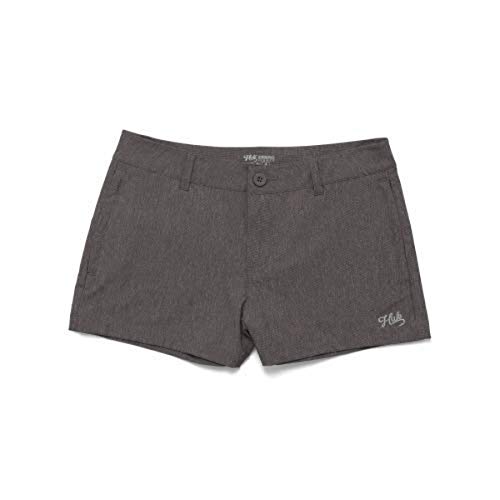 Huk Womens Drifter Short | Performance Quick-Drying Short With +30 UPF Sun Protection, Iron Heather, 0