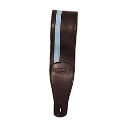 Chromacast Speed Série Cuir Racing Stripe Sangle de guitare Vintage Series Black w/ Daphne Blue - Les Beatles, Paul McCartney, John Lennon, RIngo Starr, George Harrison Chromacast Speed Série Cuir Racing Stripe Sangle de guitare Vintage Series Black w/ Daphne Blue – Image 4